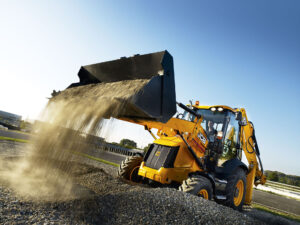 Construction site operations using a TLB